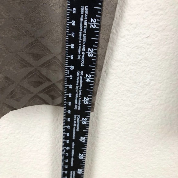 Banana Republic Pants Brown Martin Fit Geo Print Stretch Versatile Size 12 - Picture 13 of 16